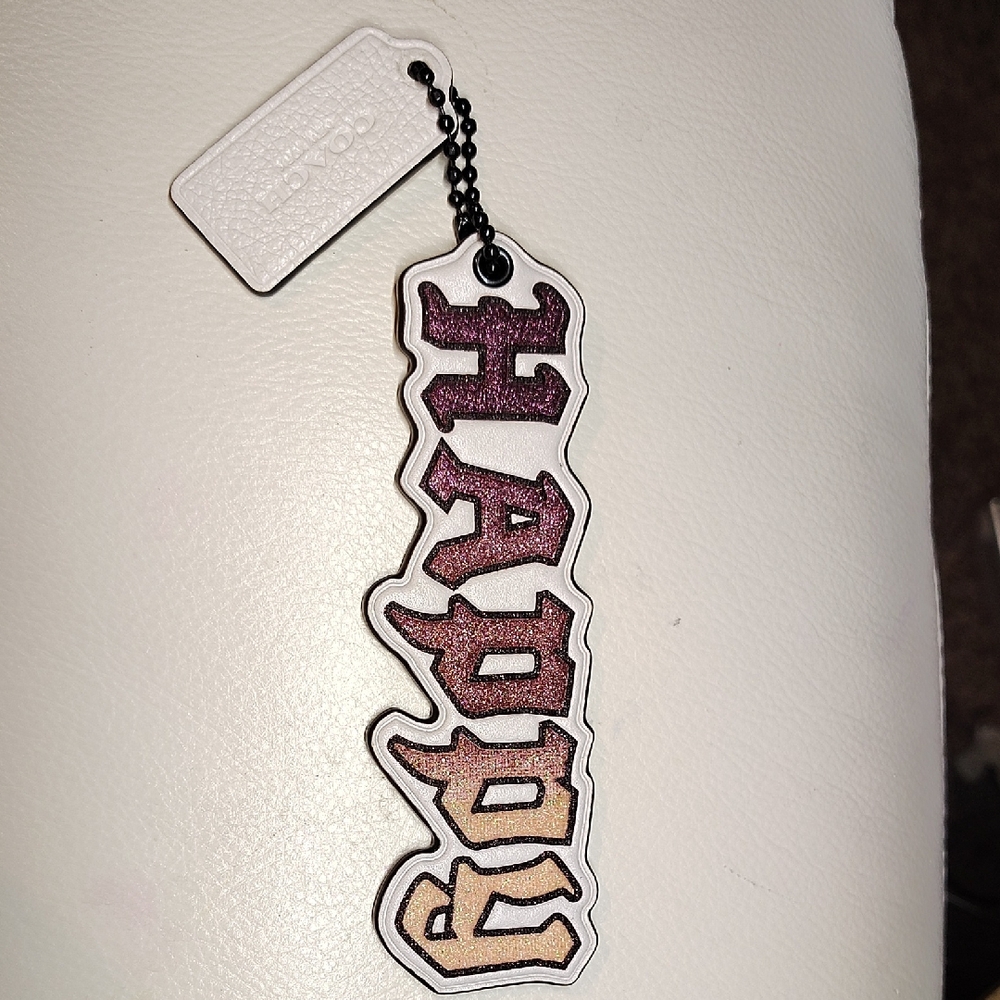 Coach Multicolor 'Happy' Keychain